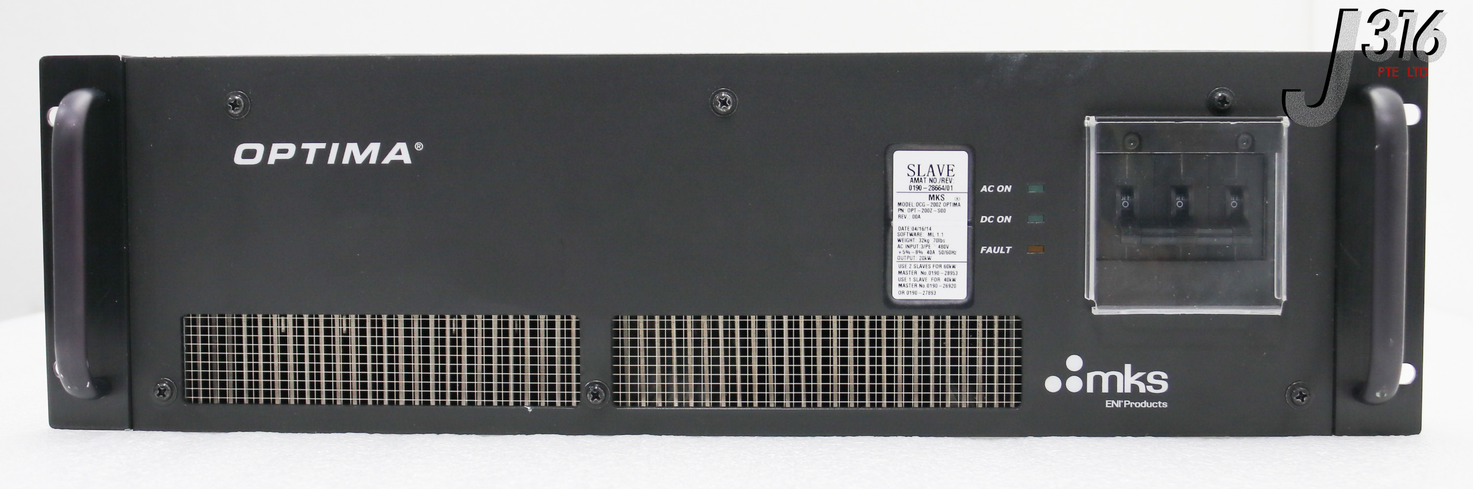 ボード　専用 34605 MKS DC PLASMA GEN, SLAVE, 10KW, P/N: OPT-200Z-S00 DCG-200Z